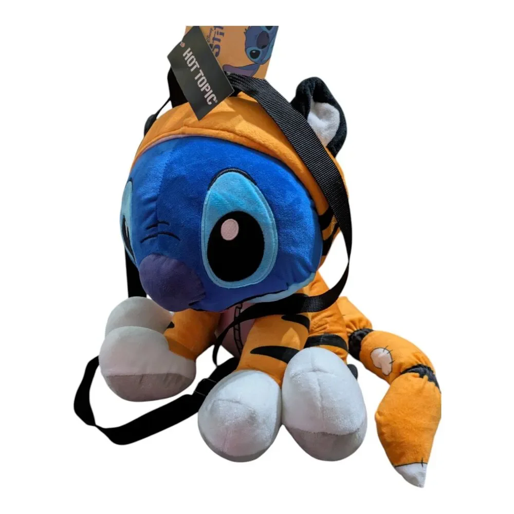 Disney Stitch Plush Backpack | Tiger Costume | Hot Topic | New With Tags